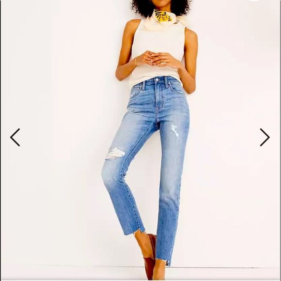 Madewell Denim - Madewell High-Rise Slim-Boy Step-Hem Edition Lita Wash Jeans Size 26